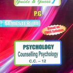 PG 3rd Semester Psychology CC 12