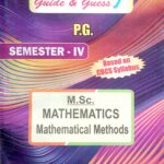 PG 4th Semester Math, Mathematical Methods