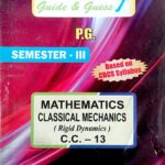 PG 3rd Semester Mathematics CC 13
