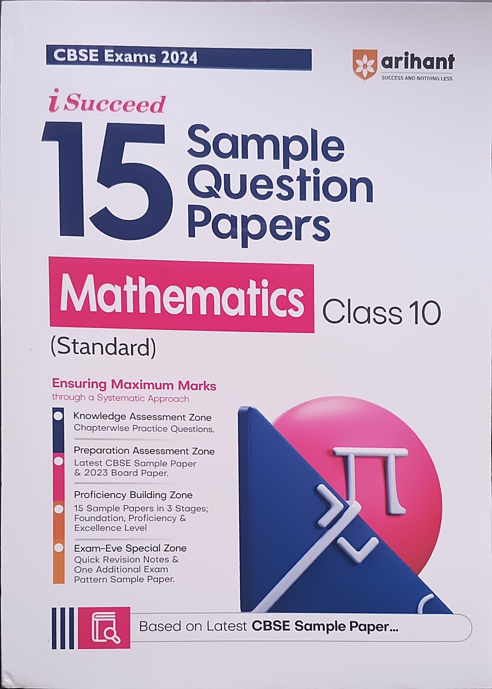 17d8ee7325c7f32dbecc018c5bf0e805.jpeg Arihant sample Question paper class 10 Mathematics (standard) F1034 - Image 1