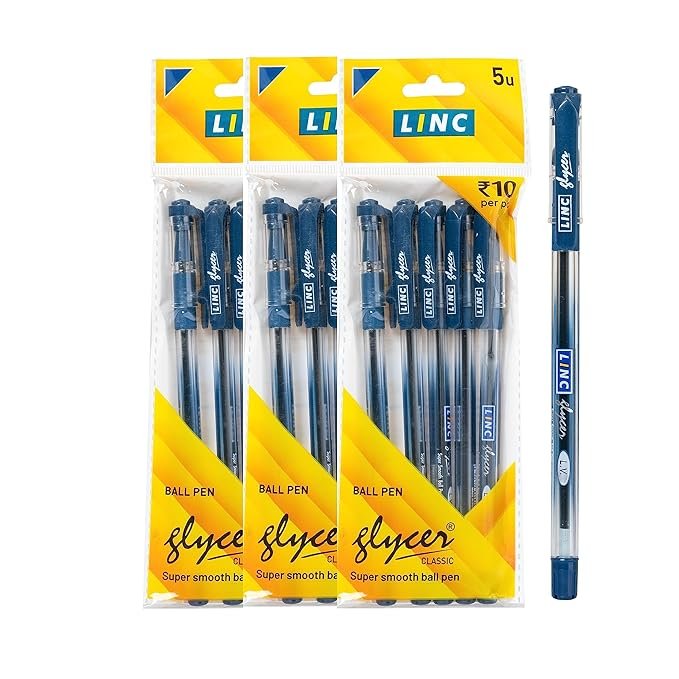 1b7238a5e4bf6ee3d019b952fe425289.jpg Linc Glycer Ball Pen Blue - Image 1