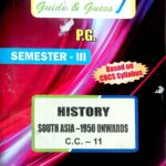PG 3rd Semester History CC 11