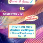 PG 4th Semester Psychology EC-01 Clinical Psychology