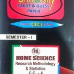 PG 1st Semester home science CC 4