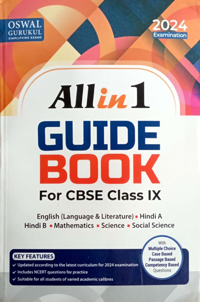 38d0a0d849521ff08b4a6dc7dcf6d77b.jpeg Oswal CBSE All in 1 Guide Book Class 9 - Image 1