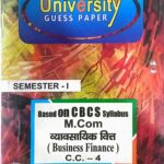 PG 1st Semester M.com CC 4