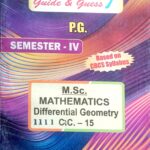 PG 4th Semester Math CC-15, Differential Geometry