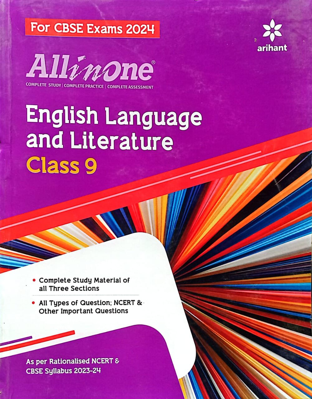70677aa76ac122905951289f45edf7e4.jpeg Arihant all in one Class 9 English F942 - Image 1