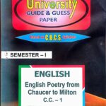 PG 1st Semester english cc1
