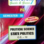 PG 3rd Semester Political Science CC 12