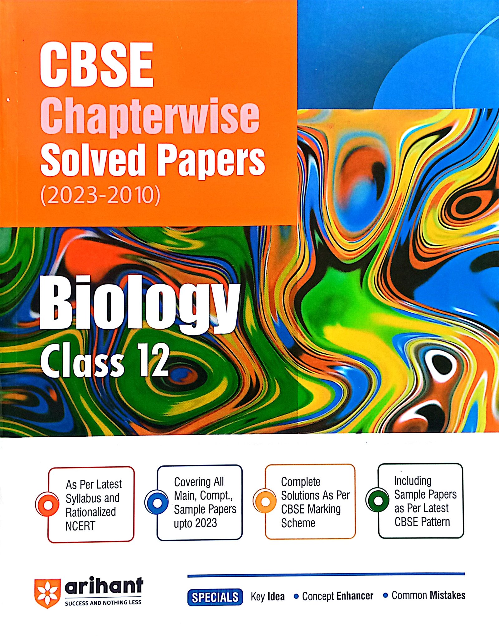 82138400af835b1ff422cd8c2b3589ac.jpeg Arihant CBSE Chapterwise Solved papers Class 12 Biology F055 - Image 1