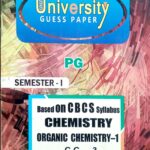 PG 1st Semester Chemistry CC 3