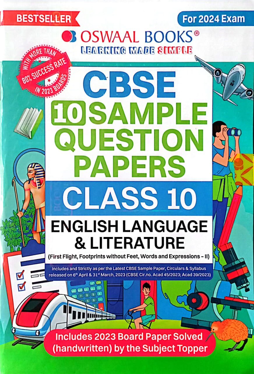 965a6607a8f59e67752e0ee6364037e9.jpeg Oswaal CBSE Sample Question papers Class 10 English - Image 1