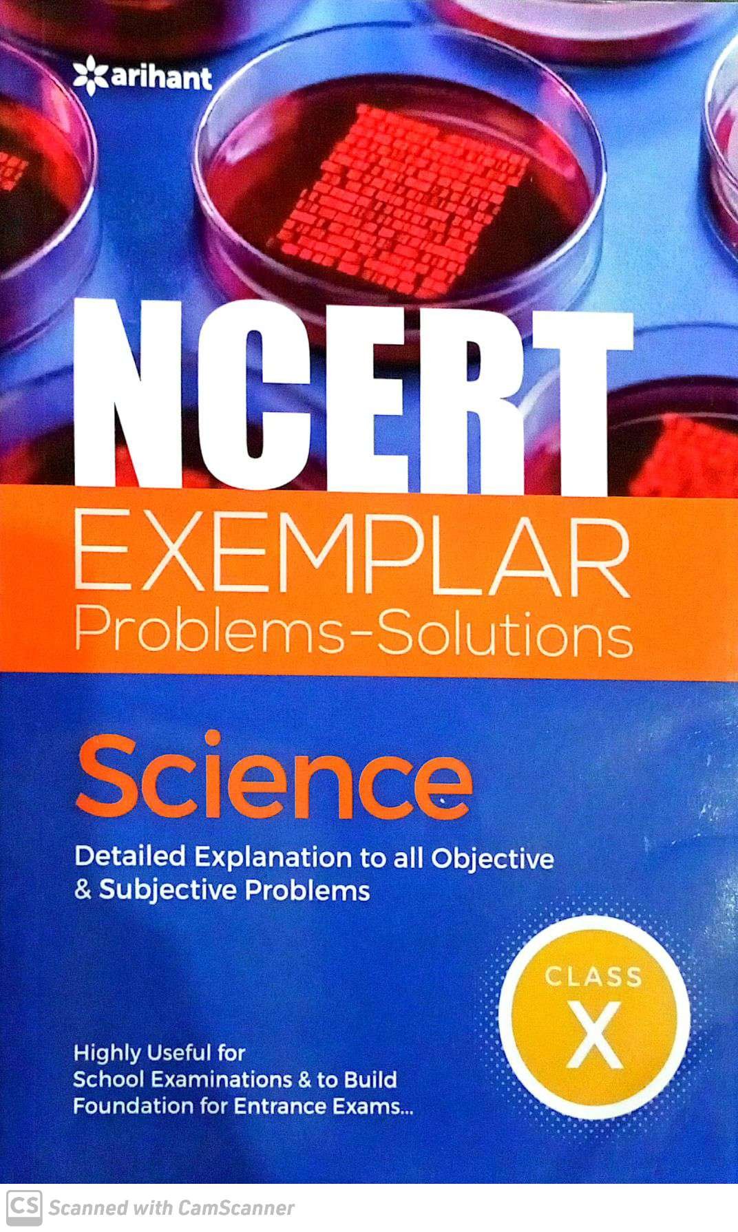 9d68320c86431e5b398d29c9cbf046eb.jpg Arihant NCERT Exemplar Science 10th F248 - Image 1