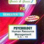 PG 3rd Semester Psychology CC 13