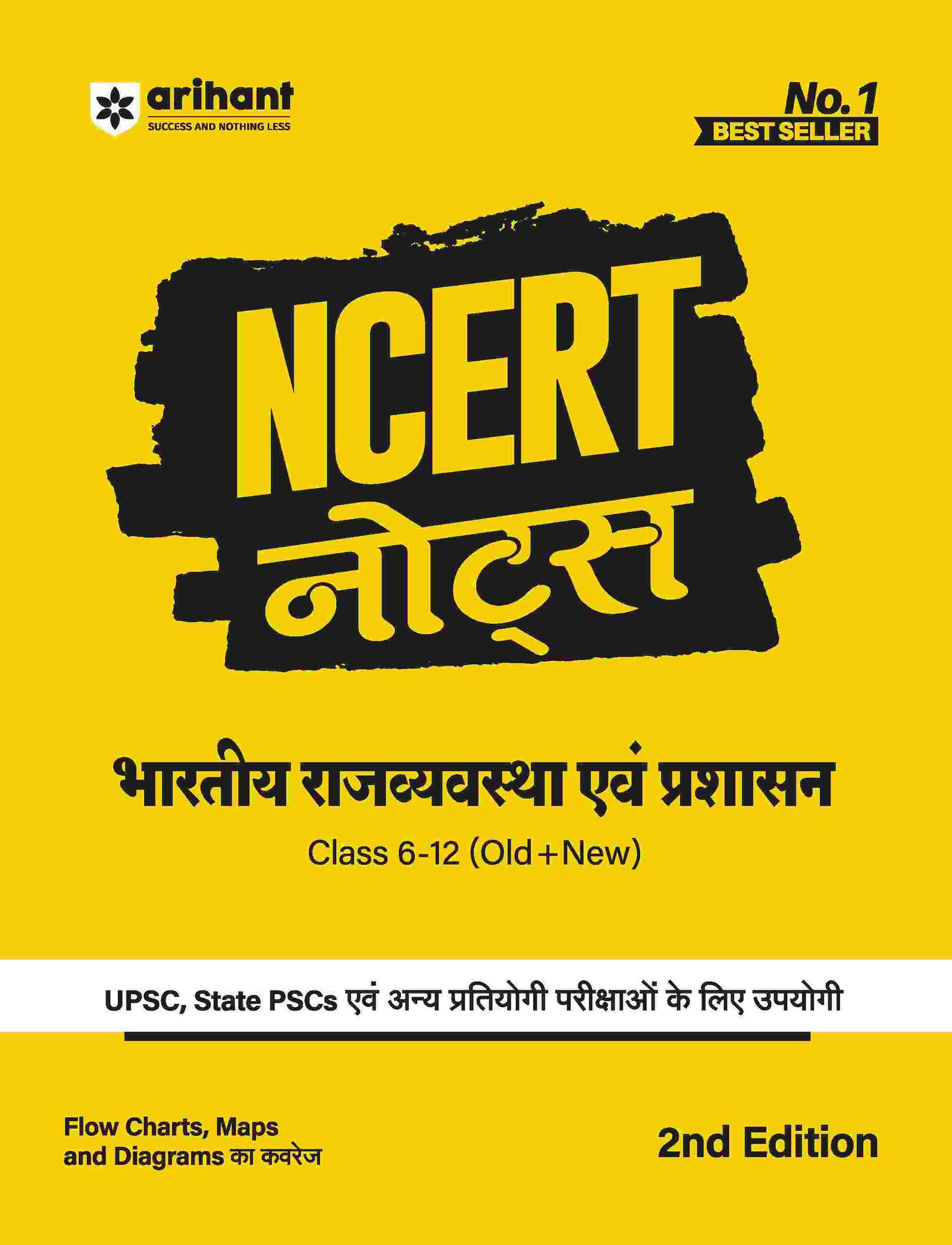 ae6a86696a2147a3d4f20c5962666614.jpg Arihant NCERT Notes Bhartiya Rajvyavastha avm Prashasan Class 6-12 - Image 1