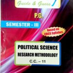 PG 3rd Semester Political Science CC 11