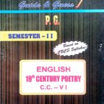 PG 2nd Semester English CC 6