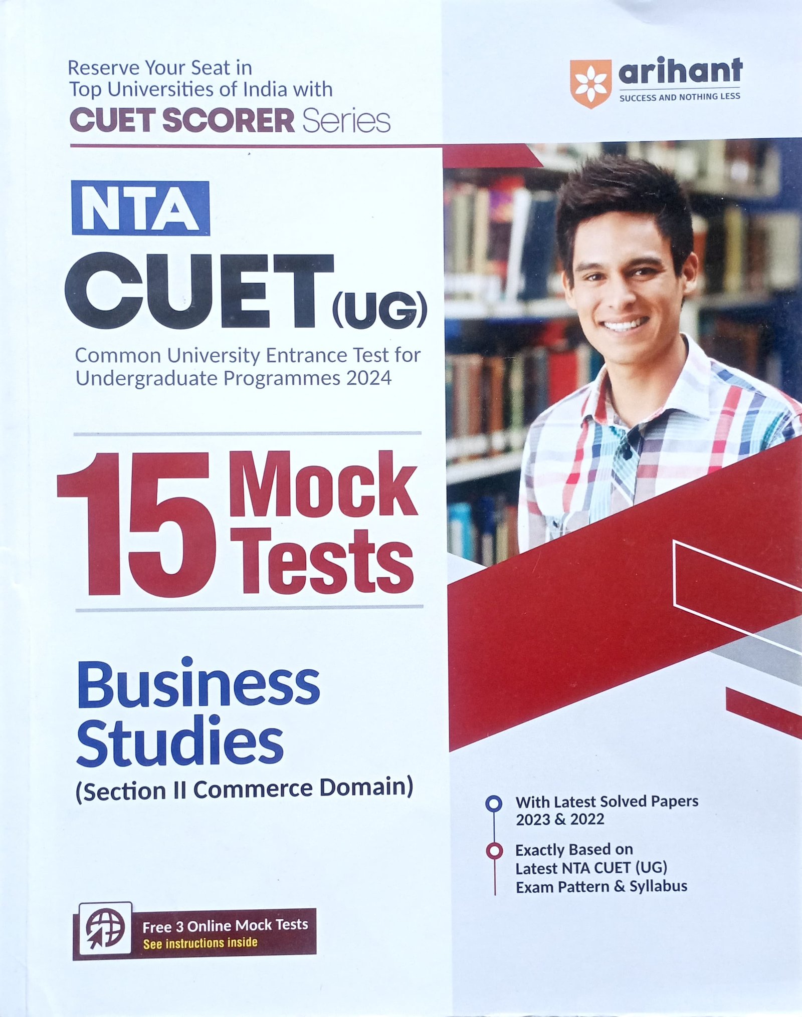 dfb997293363514fffd5b806b987b22e.jpeg Arihant NTA CUET UG 15 Mock Test Business Studies J1052 - Image 1