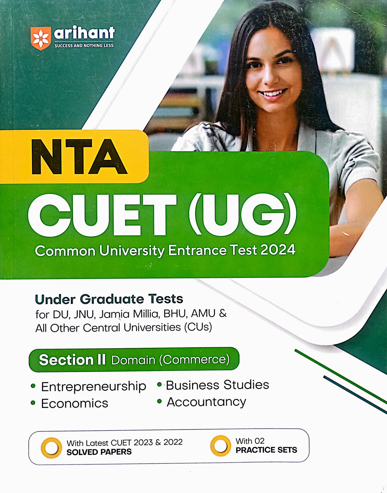 e723f25245e40ae286d983c20b90b9fa.jpeg Arihant NTA CUET UG SECTION II DOMAIN COMMERCE D984 - Image 1