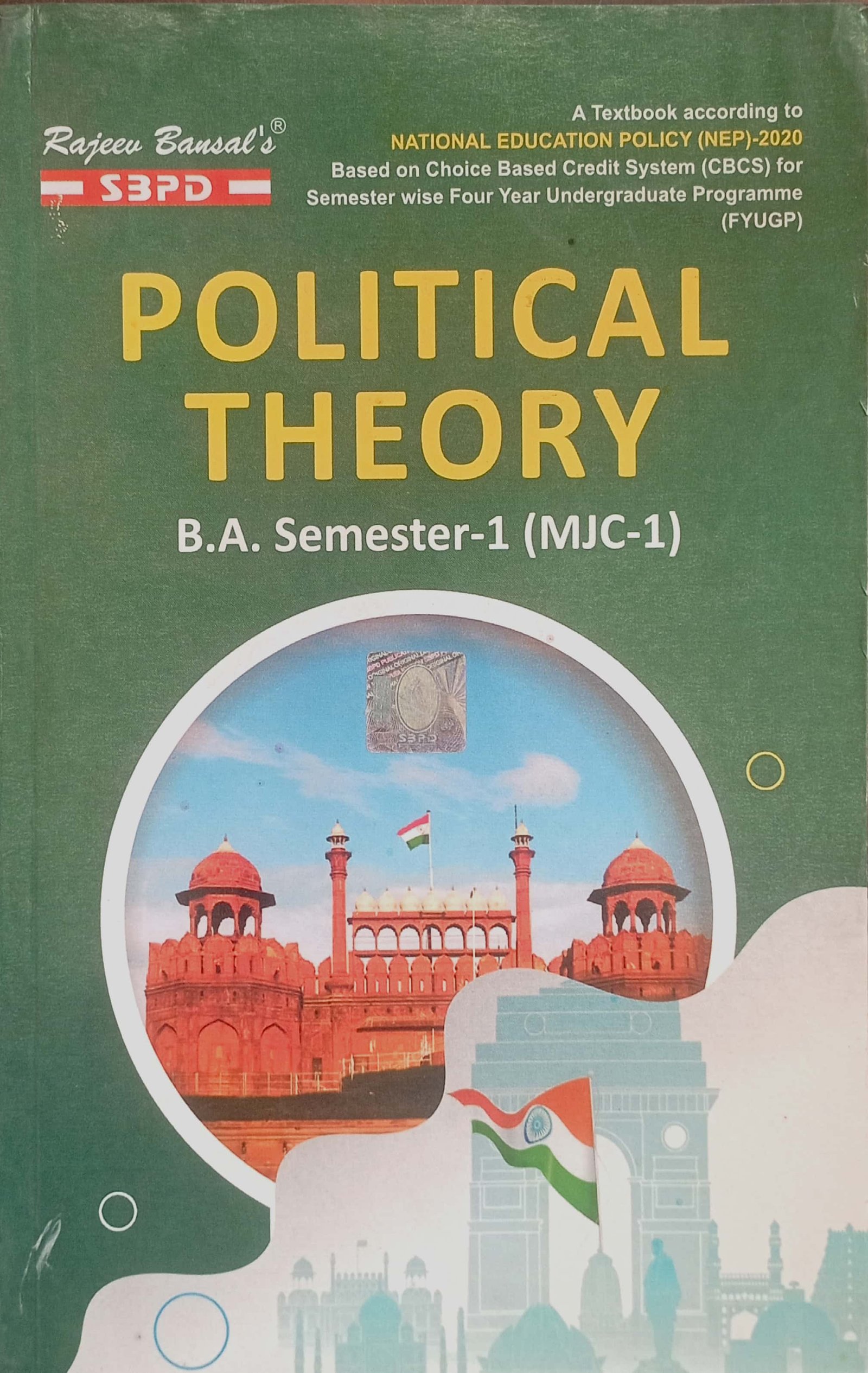 fec50e85a8f40ab1150eb49ec70bbe16.jpg SBPD Political Theory B.A Semester-1 MJC-1 - Image 1